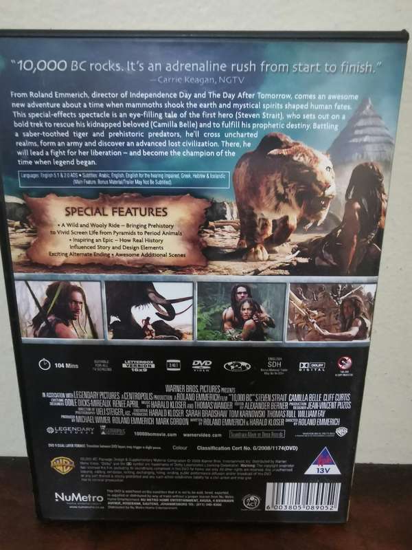 10 000 BC on DVD