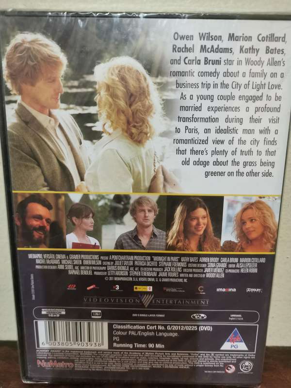 New and Sealed - Midnight in Paris on DVD