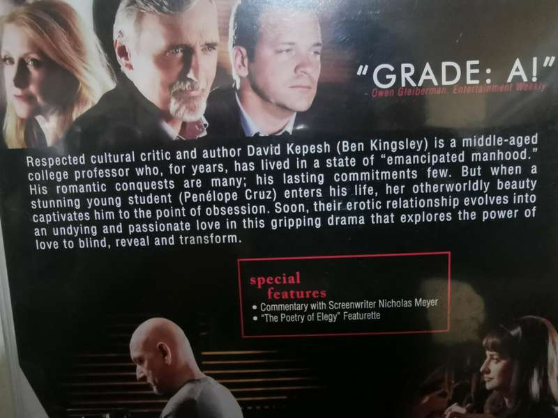 Elegy on DVD