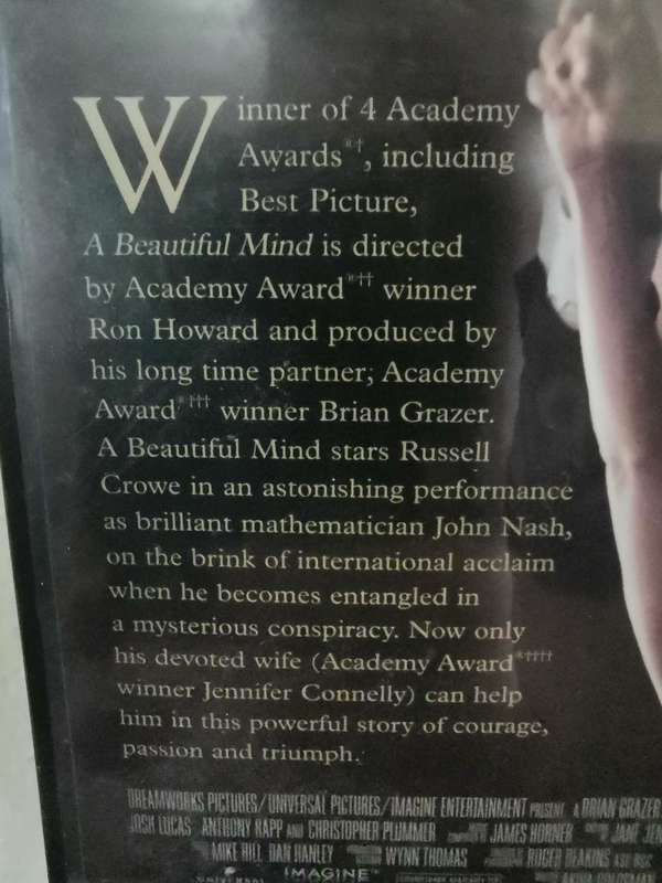 A Beautiful Mind on DVD