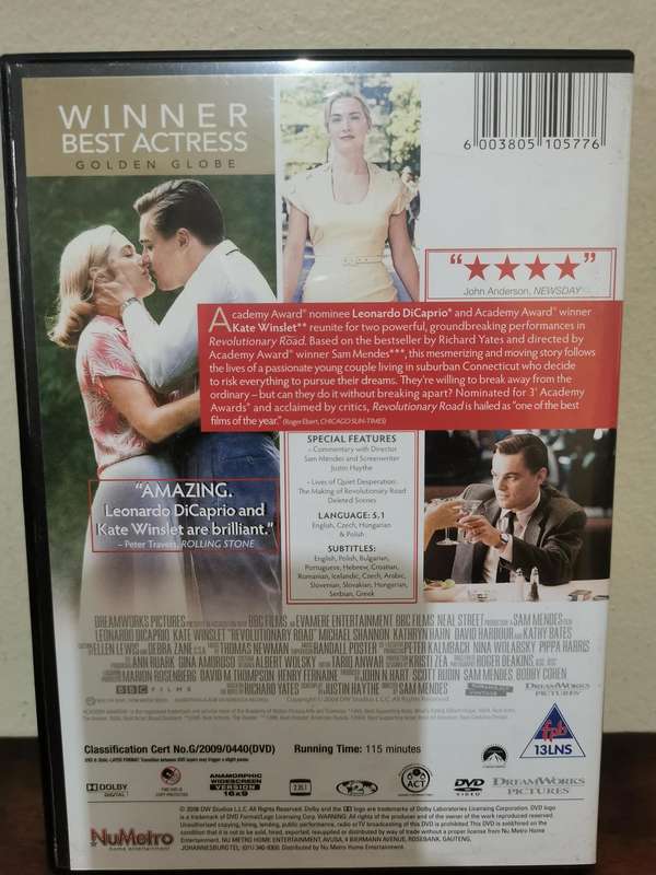Revolutionary Road on DVD