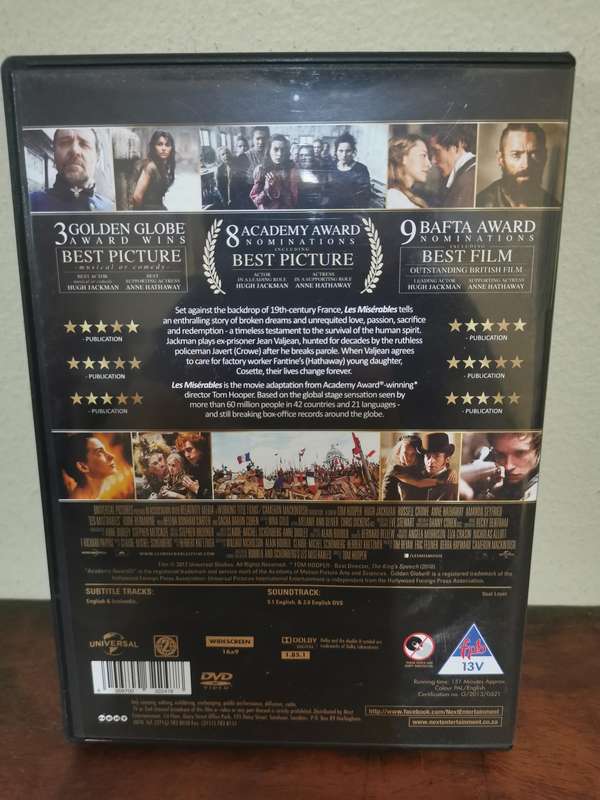 Les Miserables on DVD