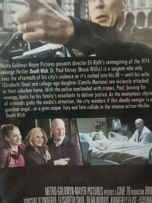 Death Wish on DVD