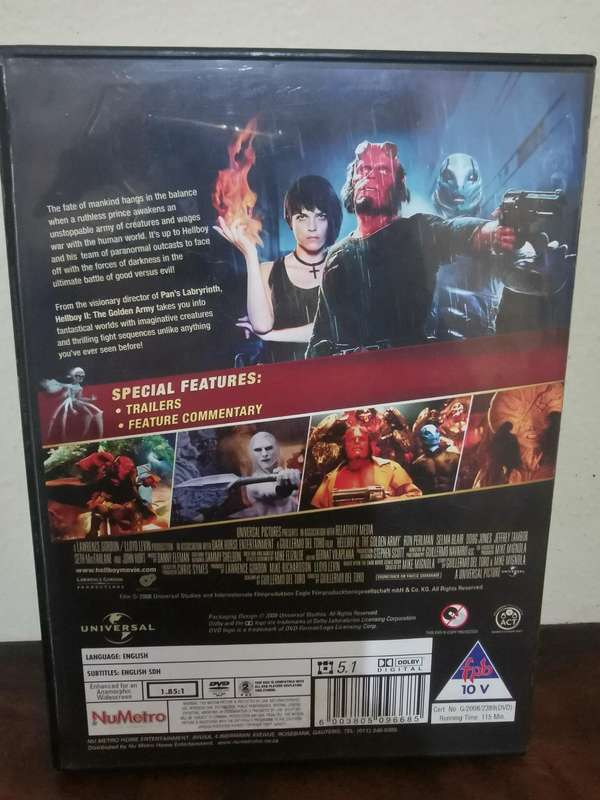 Hellboy, The Golden Army on DVD