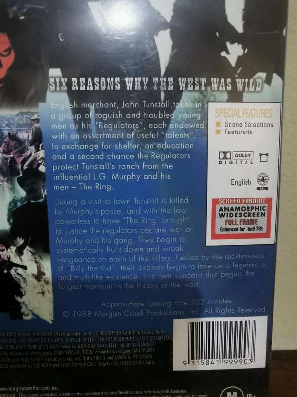 Young Guns on DVD