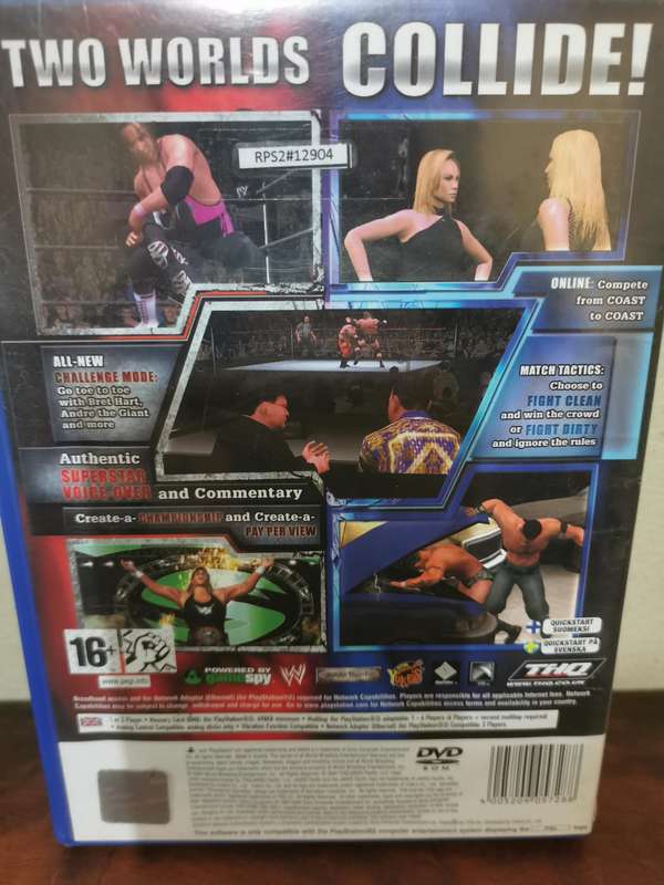 WWE Smack Down vs Raw with Booklet - Decent Condition