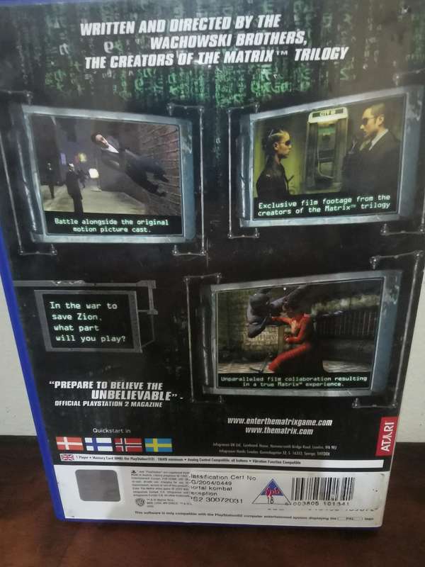 Enter the Matrix on PlayStation 2 with Booklet