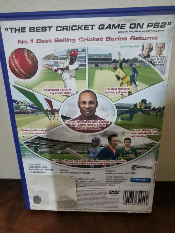 Brian Lara Cricket 2005 on PlayStation 2 with Booklet