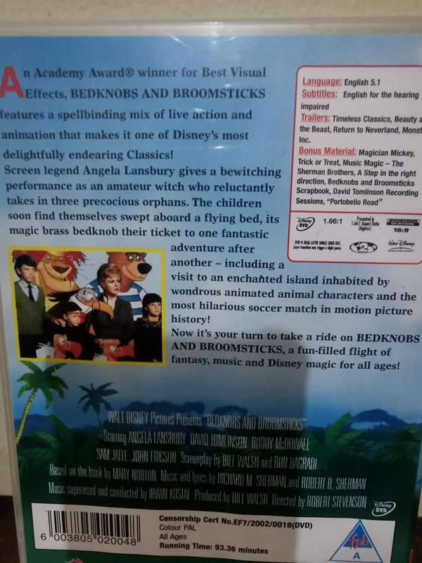 Bedknobs and Broomsticks on DVD