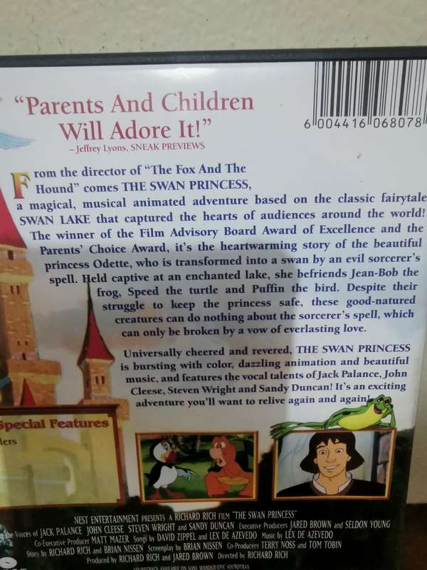 The Swan Princess Special Edition on DVD