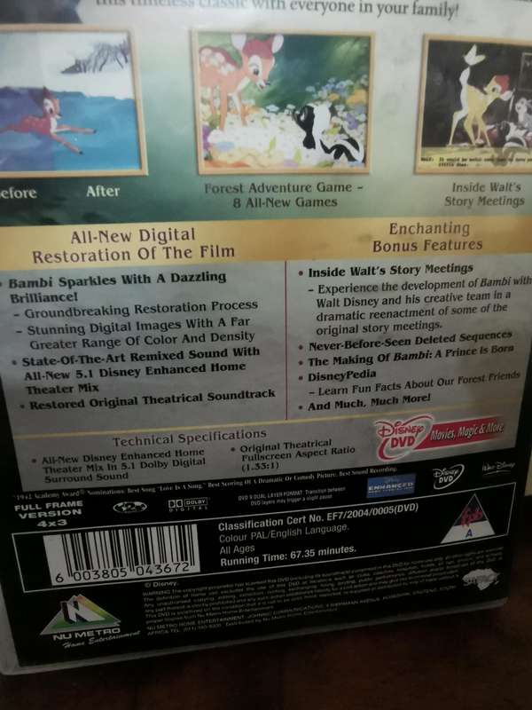 Bambi 2-Disc Special Edition on DVD