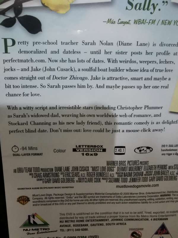 Must Love Dogs on DVD