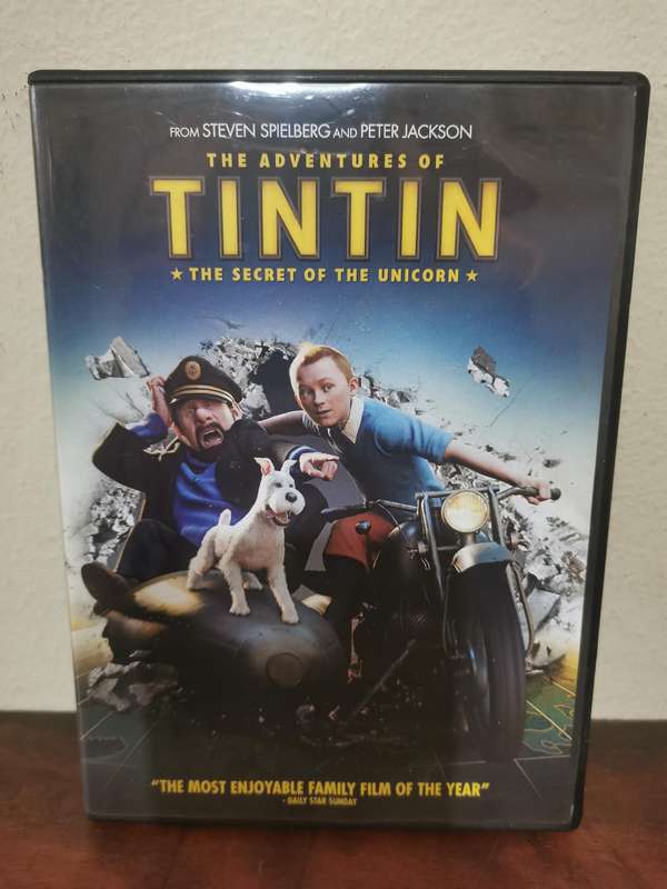 The Adventures of Tin Tin on DVD