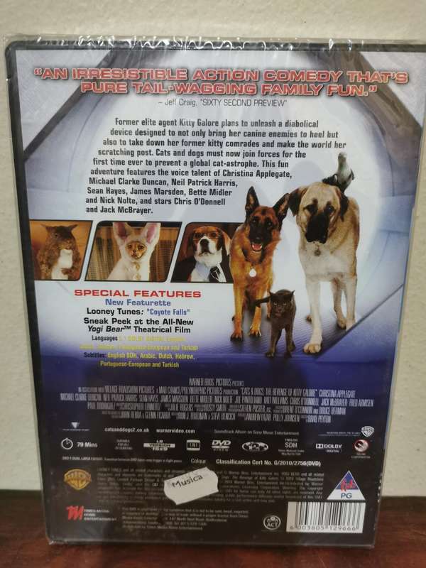 New and Sealed - Cats and Dogs, The Revenge of Kitty Galore on DVD