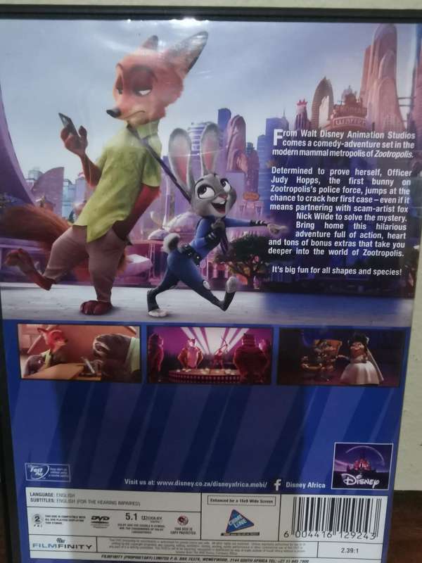 Zootropolis aka Zootopia on DVD
