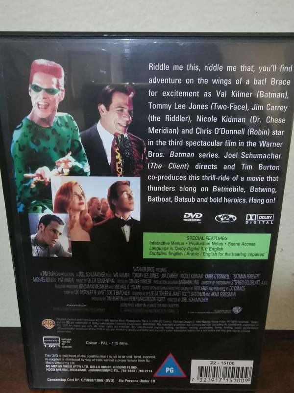 Batman Forever on DVD