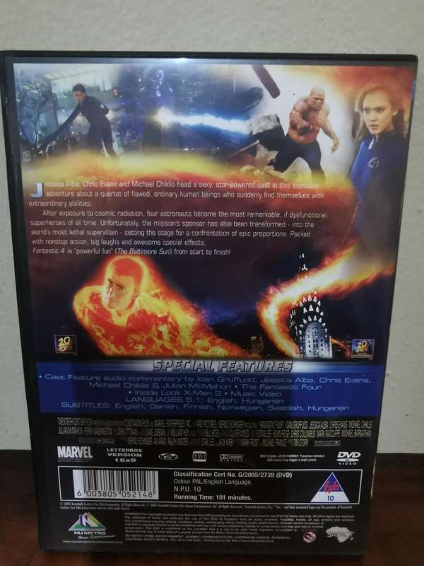Fantastic 4 on DVD