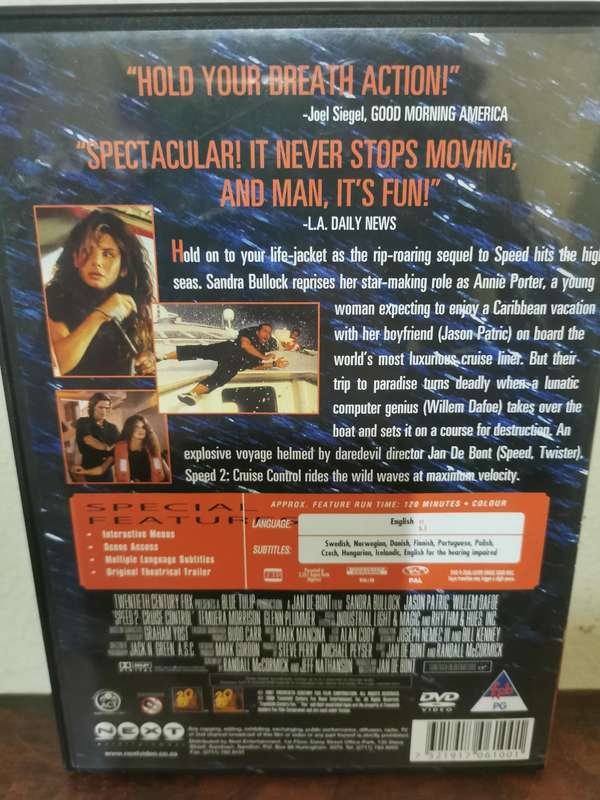 Speed 2 on DVD