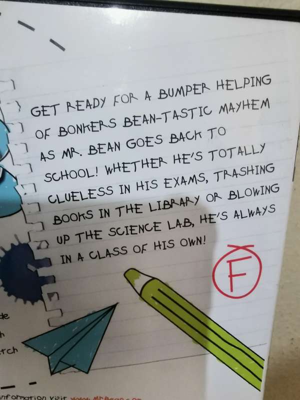 Mr Bean, Back to School on DVD