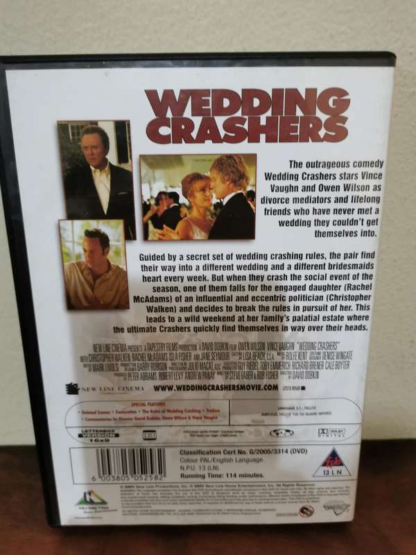 Wedding Crashers on DVD