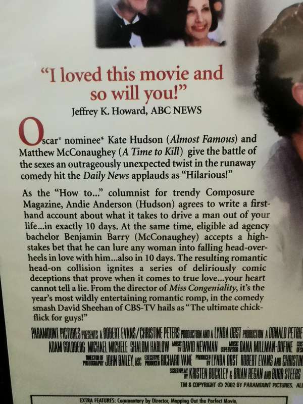 How to Lose a Guy in 10 Days on DVD