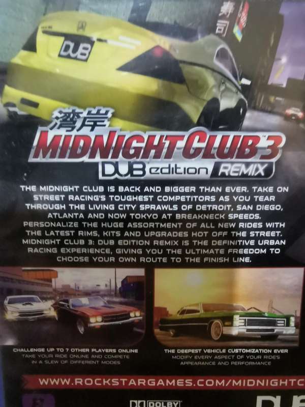 Midnight Club 3 Dub Edition Remix on PlayStation 2 with Booklet