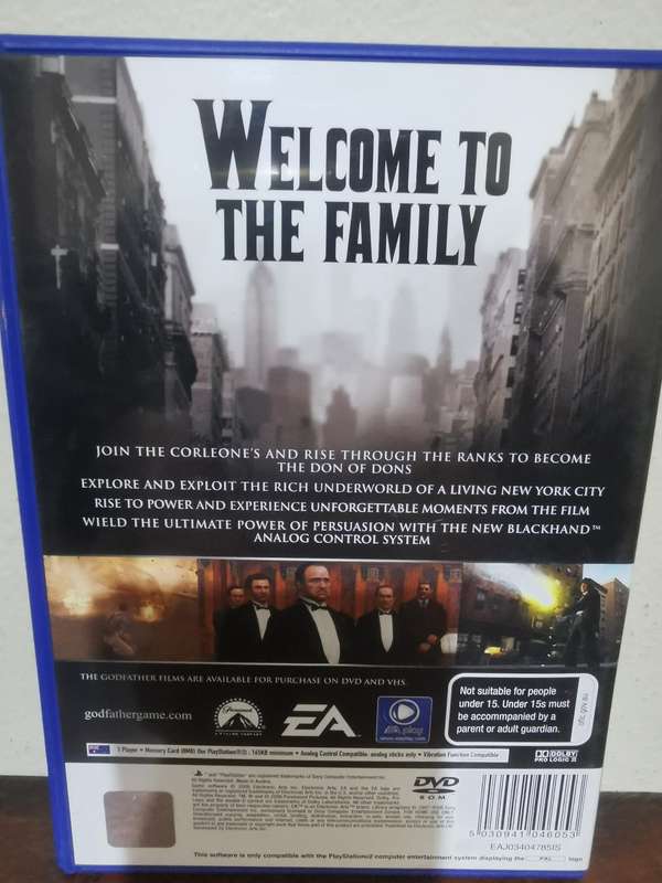 The Godfather on PlayStation 2 with Booklet