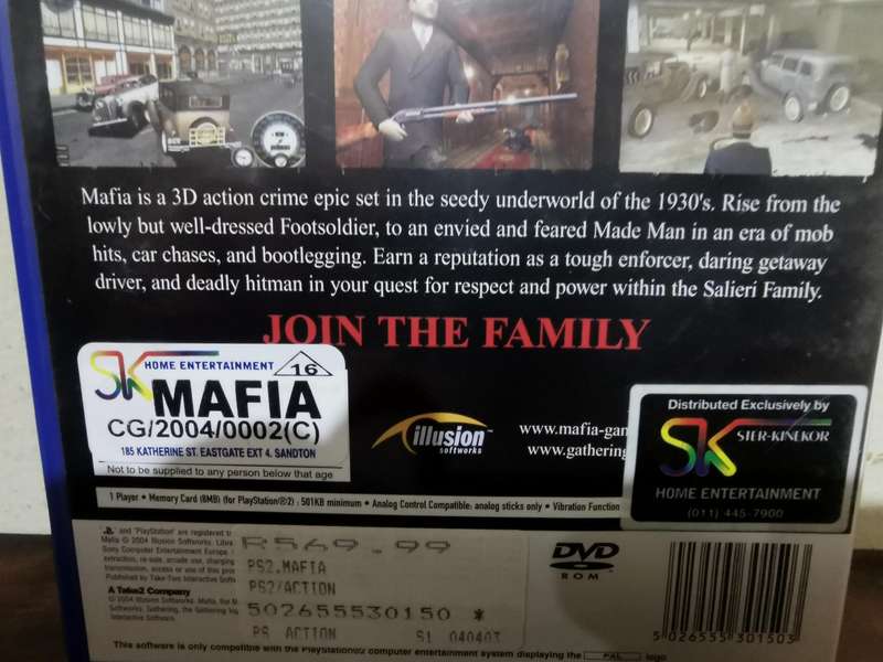 Mafia on PlayStation 2 with Booklet