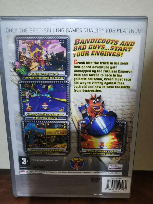 Crash Bandicoot Nitro Kart on PlayStation 2 with Booklet