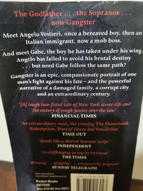 Gangster, novel by Lorenzo Carcaterra
