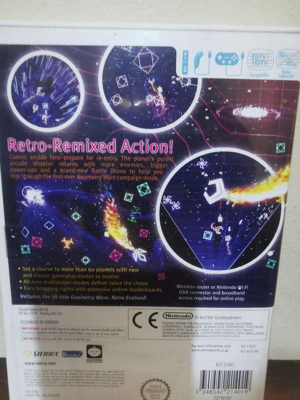 Geometry Wars, Galaxies on Nintendo Wii with Booklet