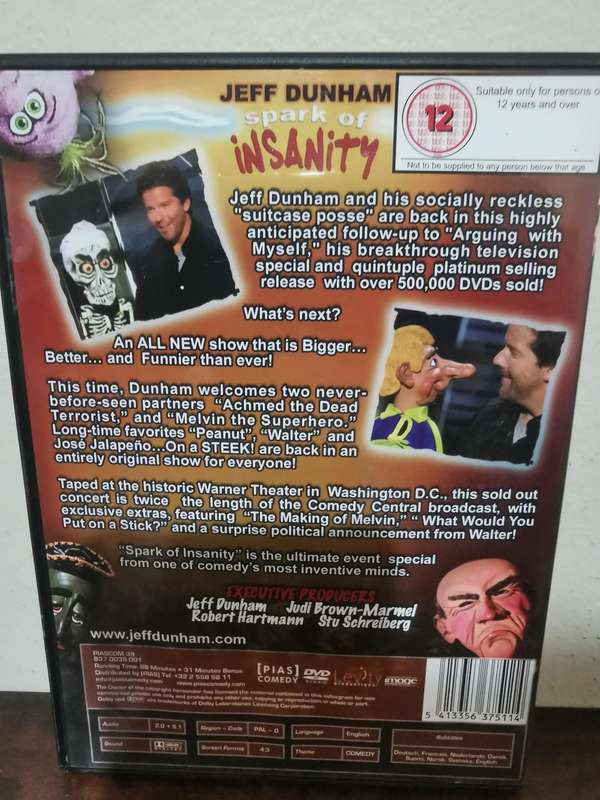 Jeff Dunham - Spark of Insanity on DVD