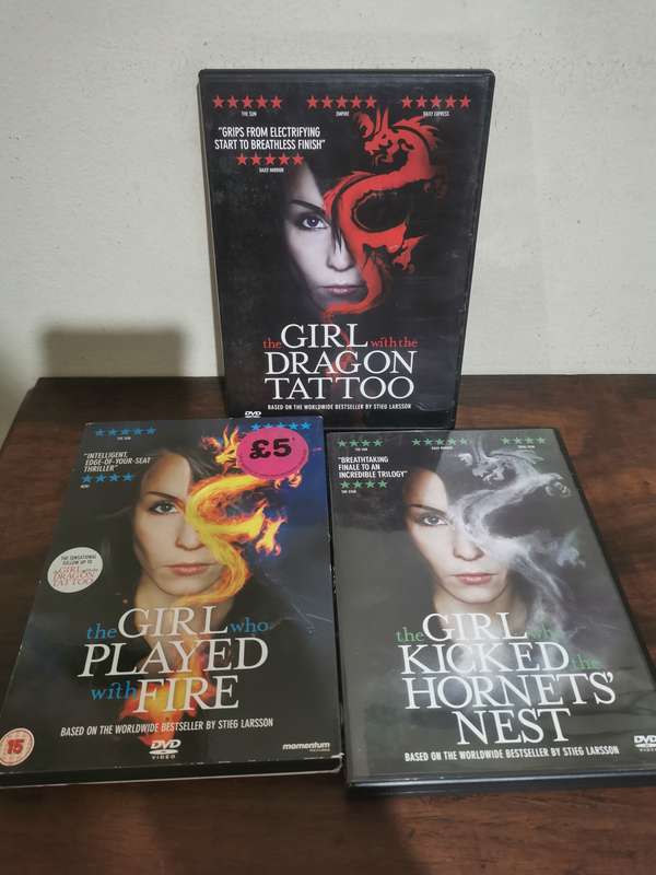 The Girl with the Dragon Tattoo Trilogy on DVD
