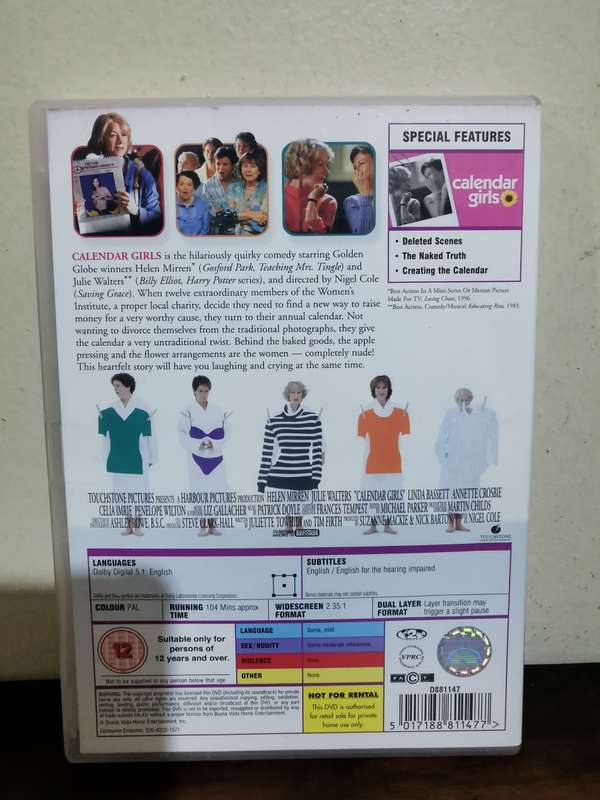 Calendar Girls on DVD
