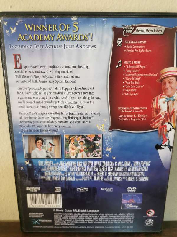 45th Anniversary Edition of Mary Poppins on DVD