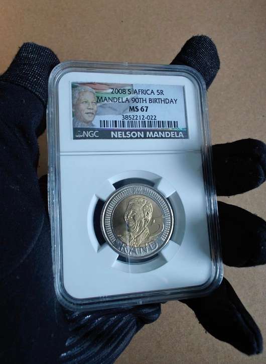 MS 67 Graded Mandela R5 - 2008