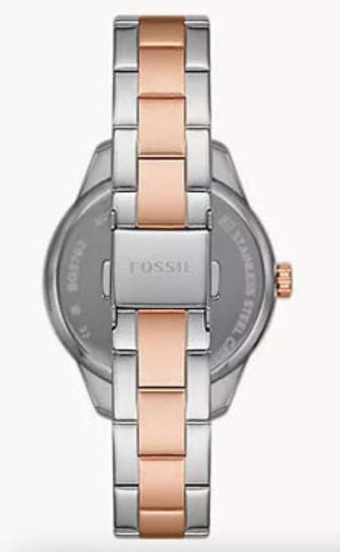 Fossil Rye Women's Silver Stainless Steel Watch - BQ3761