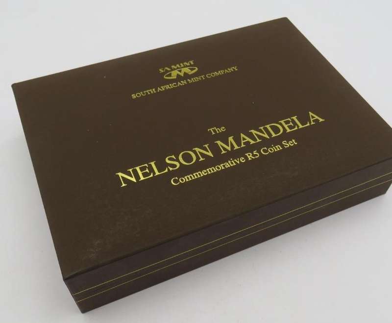 NELSON MANDELA COMMEMORATIVE R5 COIN SET