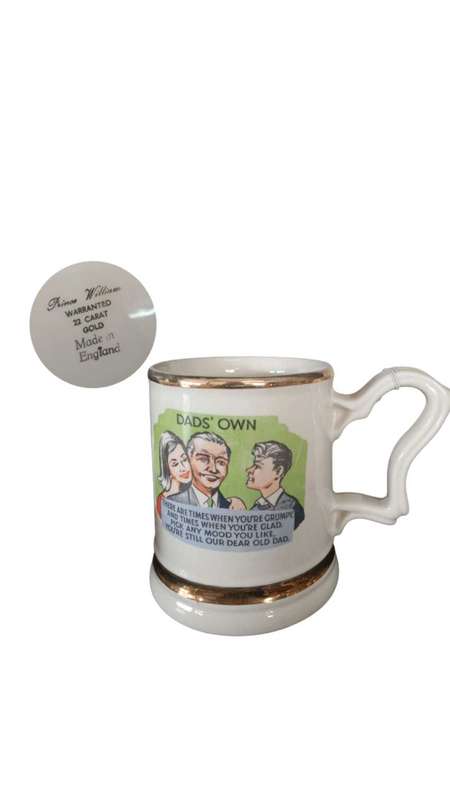 Dad's own mug 22 carat Gold