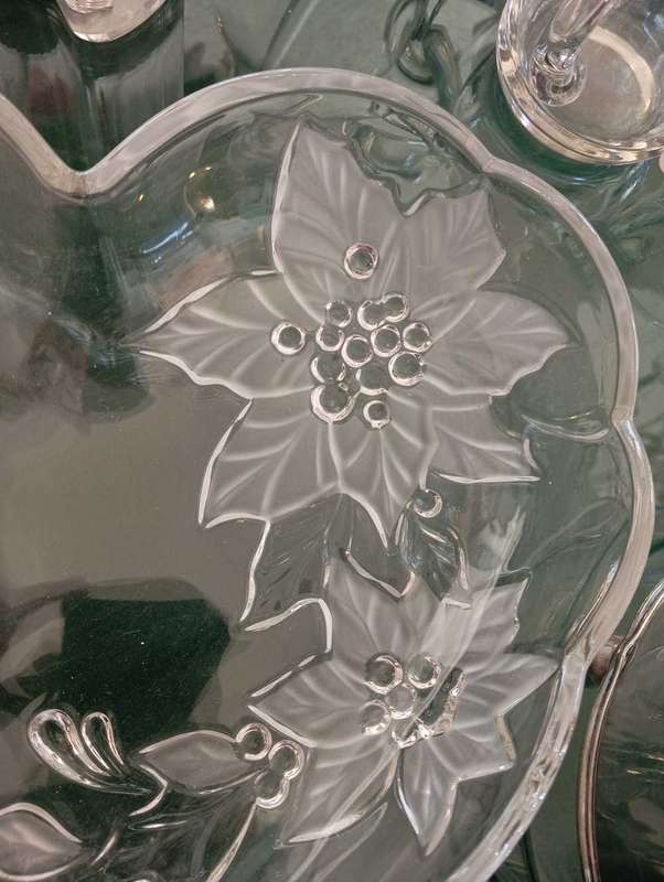 Glass Heart fruit bowl