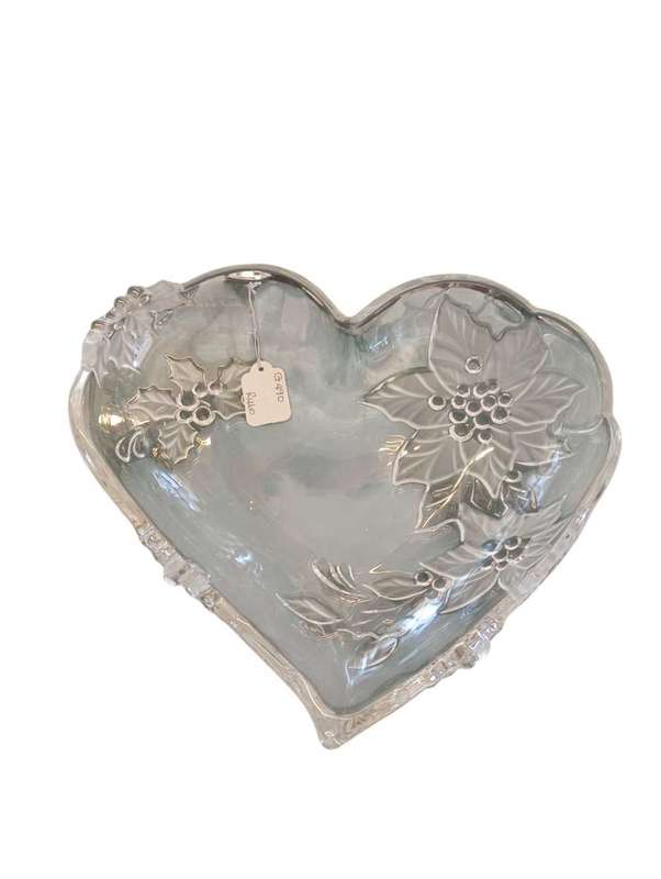 Glass Heart fruit bowl
