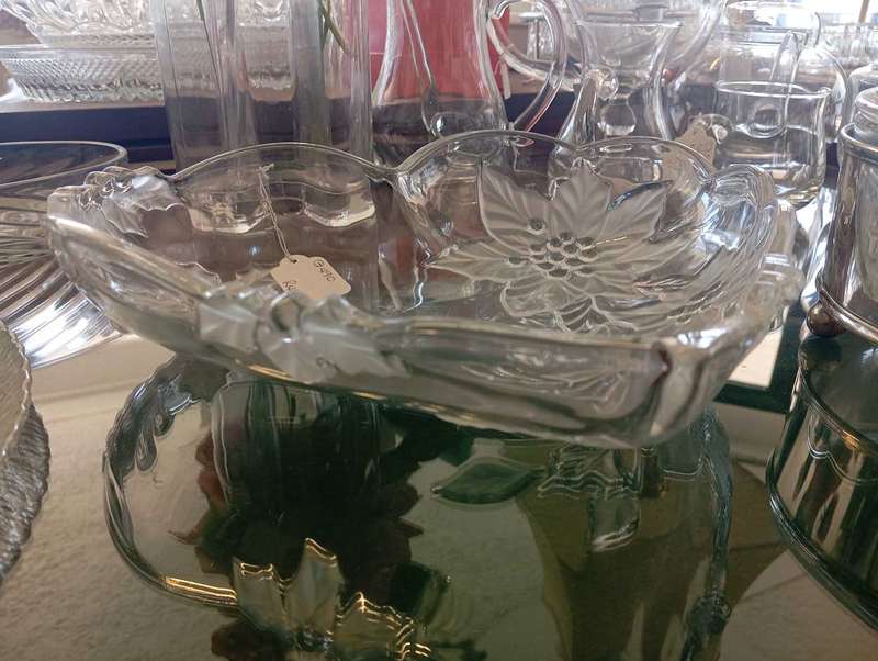 Glass Heart fruit bowl