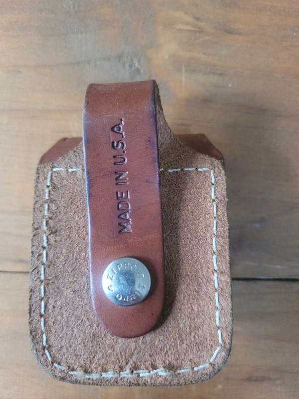2008 Zippo With Original leather pouch