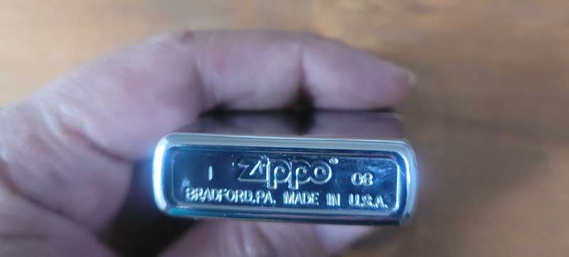 2008 Zippo With Original leather pouch
