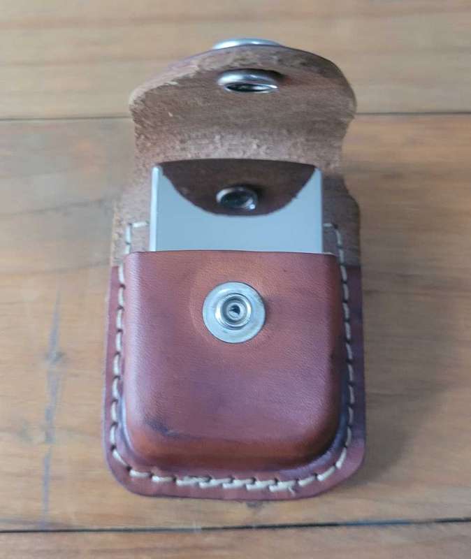 2008 Zippo With Original leather pouch