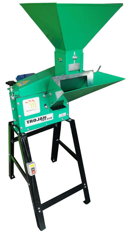 Trojan TGS210E MegaMill 3HP 220V electric hammer mill grinding mill from www.hammermill.co.za
