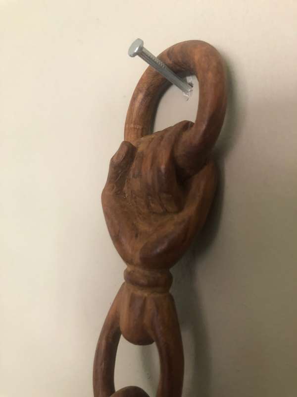 Ornamental solid wood beer mug