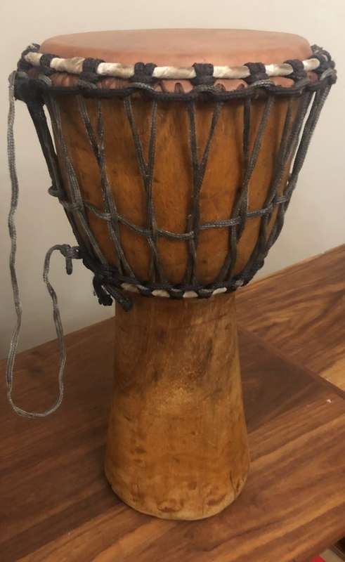 Vintage Djembe African Drum
