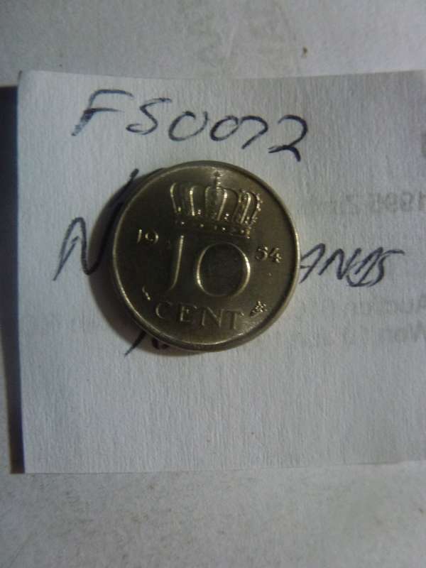 1954 Netherlands 10 cent