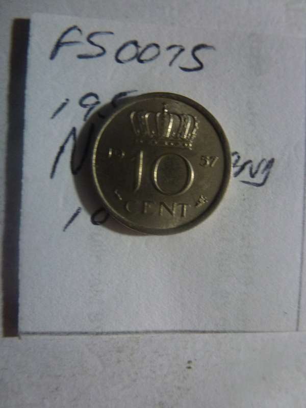 1957 Netherlands 10 cent